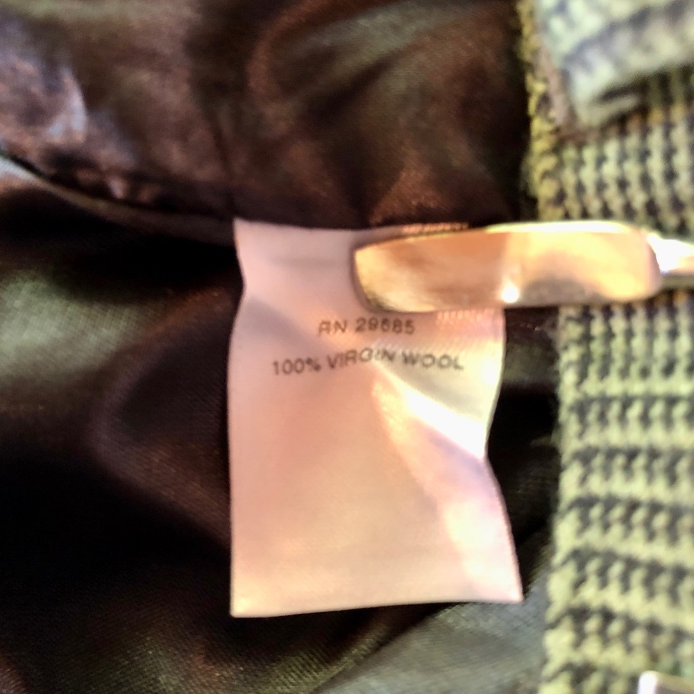Pendleton Glen Plaid Wool Pants Green Black (2 Petite) - Picture 12 of 15